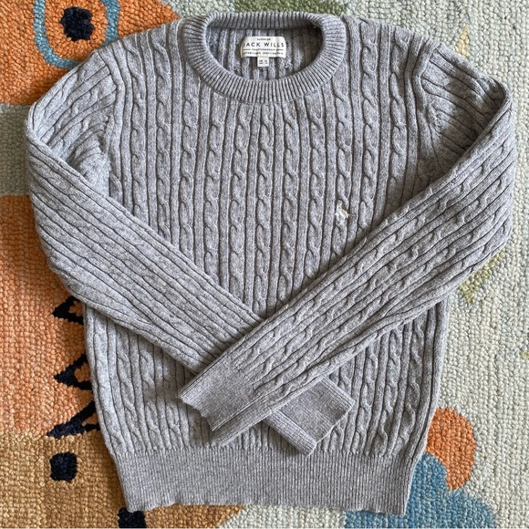 Jack Wills Sweaters - Jack Wills l Wool Blend Classic Cable Knitted Jumper